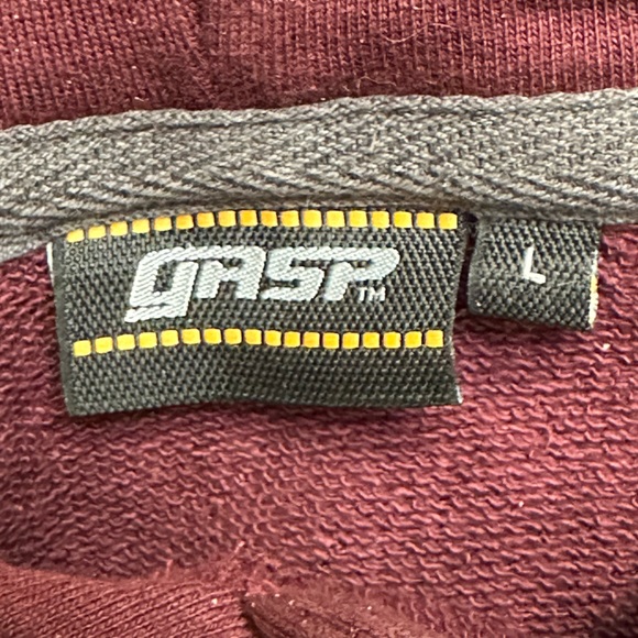 GASP Distressed Hoodie Size L - Picture 6 of 6